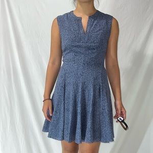 Rebecca Taylor Patterned blue dress Size 2